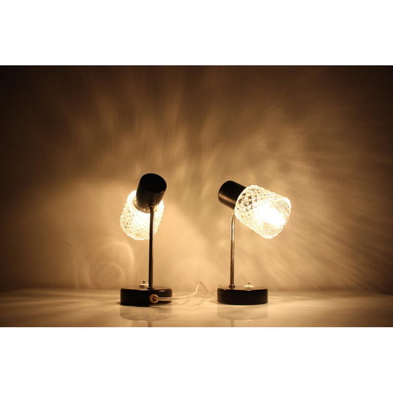 Image 1 of Pair of vintage table lamps by Kamenický Šenov, Czechoslovakia 1960s