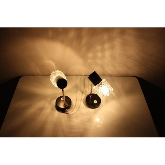 Image 1 of Pair of vintage table lamps by Kamenický Šenov, Czechoslovakia 1960s