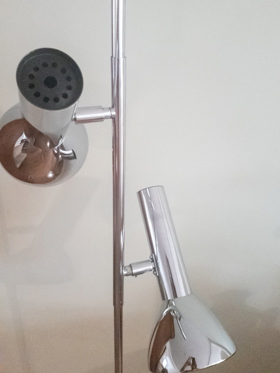 Image 1 of Vintage chrome floor lamp 1970