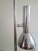 Lampada da terra cromata vintage 1970