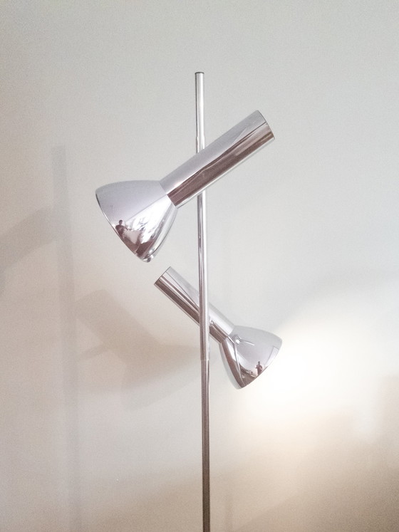 Image 1 of Vintage chrome floor lamp 1970