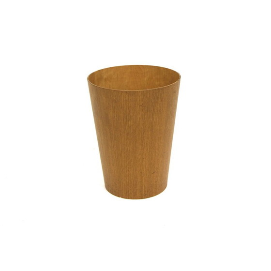 Image 1 of Vintage teak wastepaper basket by Martin Åberg for Servex, Sweden 1960