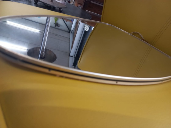 Image 1 of Vintage 50Ies Oval Mirror With 'Golden Edge'.