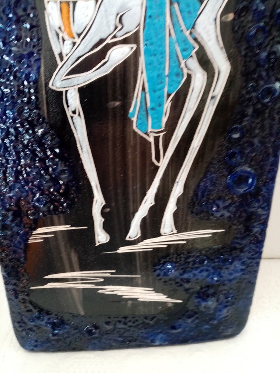 Image 1 of Large Italian Ceramic Wall Plaque/San Marino 60S