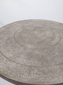 1 X Round Spiderleg Coffee Table With Copper Top 85Cm