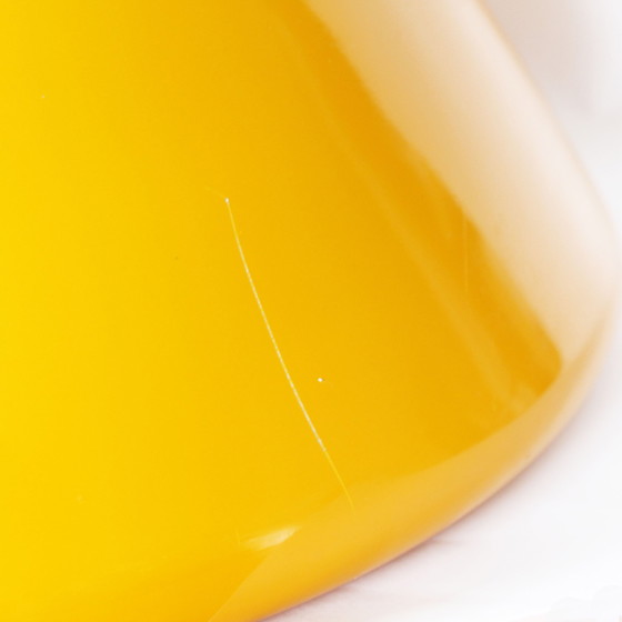 Image 1 of Lampada a sospensione vintage a cono giallo di Kazuo Motozawa per il personale, anni '70