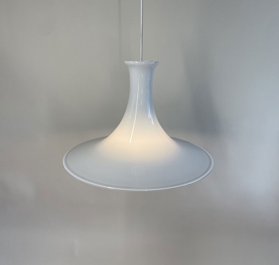 Image 1 of Holmegaard Mandarin Danish Pendant Lamp By Micheal Bang