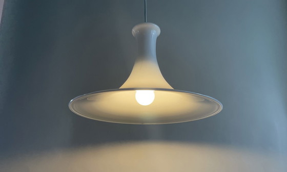 Image 1 of Holmegaard Mandarin Danish Pendant Lamp By Micheal Bang