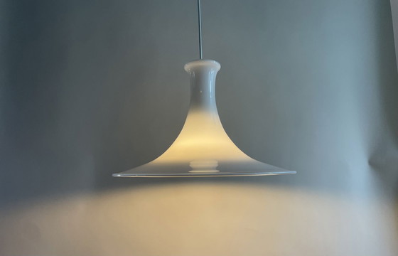 Image 1 of Holmegaard Mandarin Danish Pendant Lamp By Micheal Bang