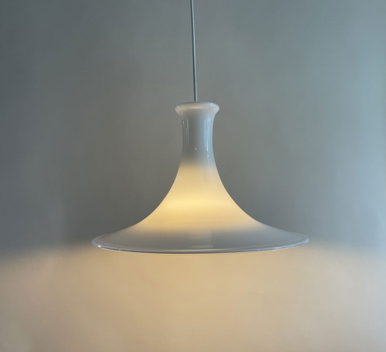 Image 1 of Holmegaard Mandarin Danish Pendant Lamp By Micheal Bang