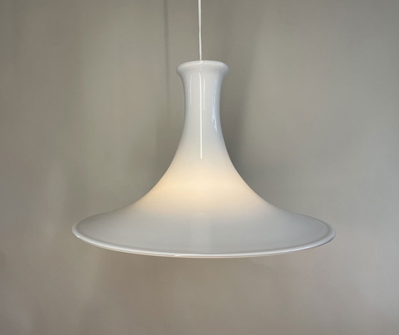 Image 1 of Holmegaard Mandarin Danish Pendant Lamp By Micheal Bang