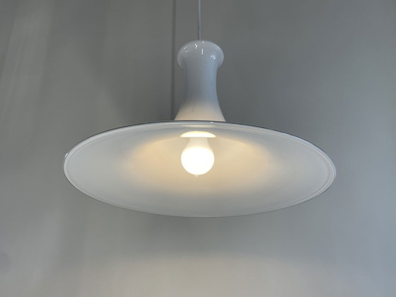 Image 1 of Holmegaard Mandarin Danish Pendant Lamp By Micheal Bang