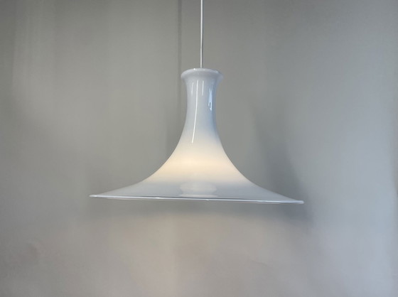 Image 1 of Holmegaard Mandarin Danish Pendant Lamp By Micheal Bang