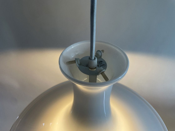 Image 1 of Holmegaard Mandarin Danish Pendant Lamp By Micheal Bang