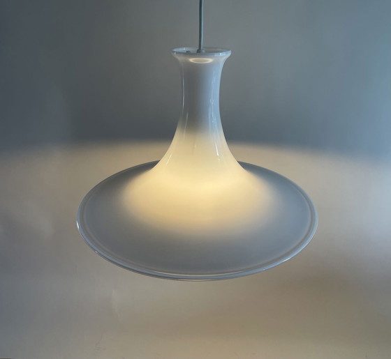 Image 1 of Holmegaard Mandarin Danish Pendant Lamp By Micheal Bang