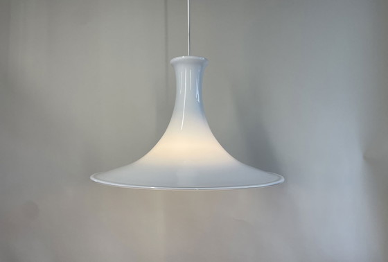 Image 1 of Holmegaard Mandarin Danish Pendant Lamp By Micheal Bang