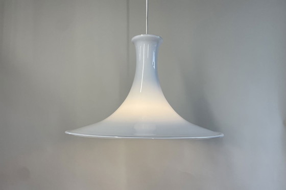 Image 1 of Holmegaard Mandarin Danish Pendant Lamp By Micheal Bang