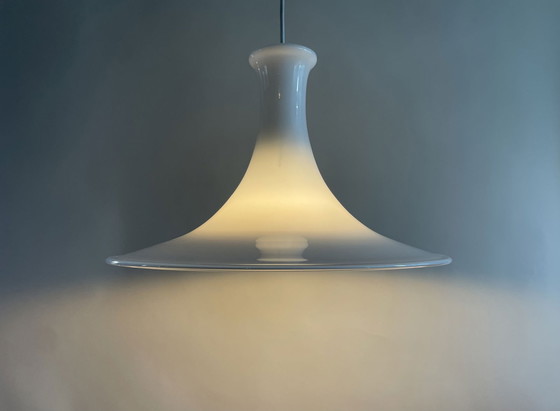 Image 1 of Holmegaard Mandarin Danish Pendant Lamp By Micheal Bang