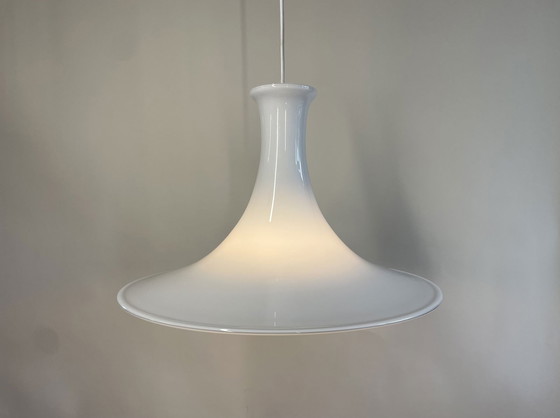 Image 1 of Holmegaard Mandarin Danish Pendant Lamp By Micheal Bang