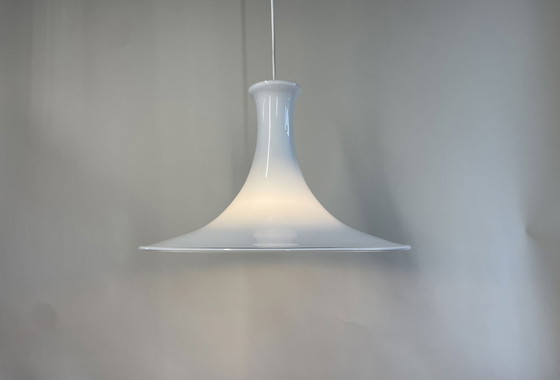 Image 1 of Holmegaard Mandarin Danish Pendant Lamp By Micheal Bang