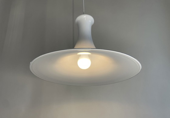 Image 1 of Holmegaard Mandarin Danish Pendant Lamp By Micheal Bang