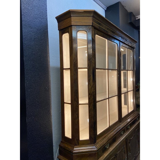 Image 1 of Vintage wooden display cabinet