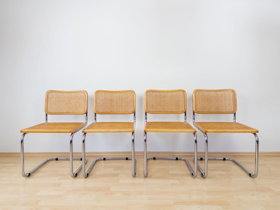 Image 1 of Dining room chairs style B32 by Marcel Breuer