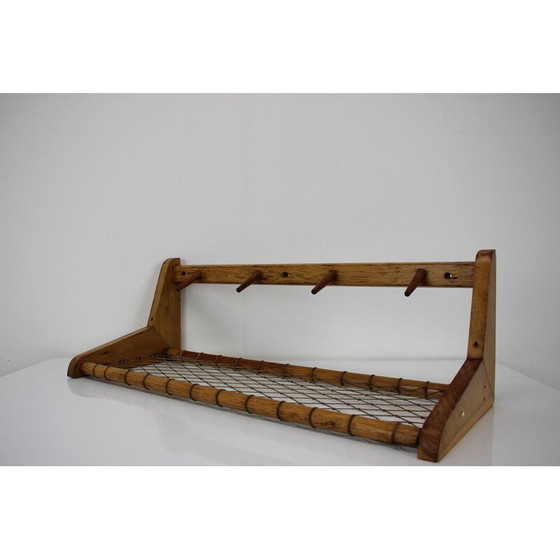 Image 1 of Appendiabiti da parete in legno d'epoca per ULUV Krasna Jizba, Cecoslovacchia 1960