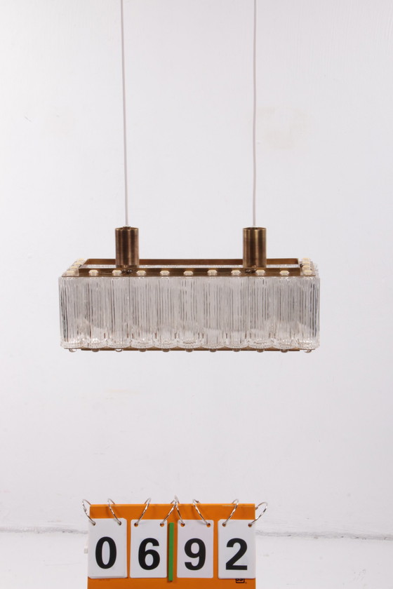 Image 1 of Eric Warna Rare rectangular pendant lamp Nordlys Light