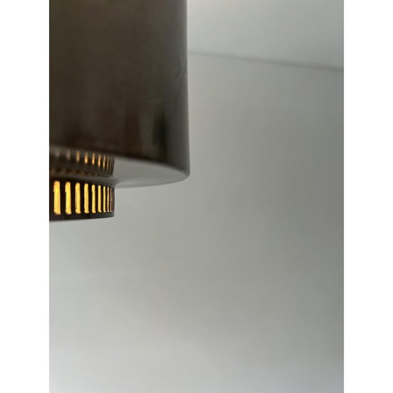 Image 1 of Lampadario vintage in metallo cromato, Francia 1940