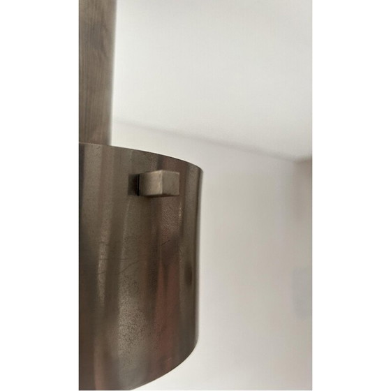 Image 1 of Lampadario vintage in metallo cromato, Francia 1940