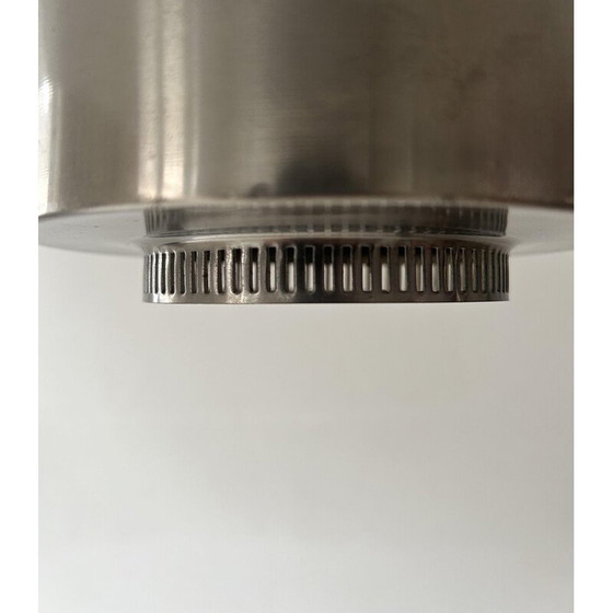 Image 1 of Lampadario vintage in metallo cromato, Francia 1940