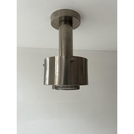 Image 1 of Lampadario vintage in metallo cromato, Francia 1940