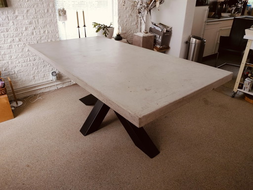 Table With Concrete Look Top