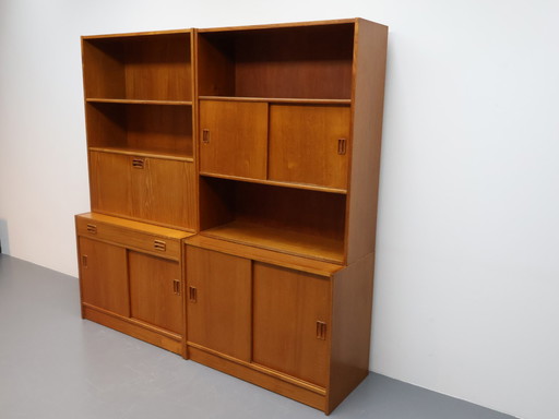 Mueble de pared vintage de teca danesa