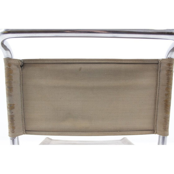 Image 1 of Vintage chromed Bauhaus chair by J. Halabala for UP Závody - 1930s