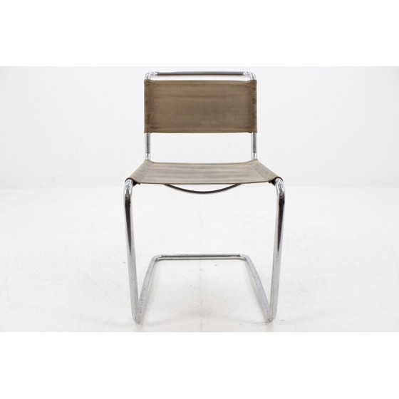 Image 1 of Vintage chromed Bauhaus chair by J. Halabala for UP Závody - 1930s