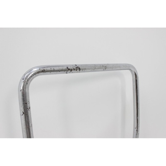 Image 1 of Vintage chromed Bauhaus chair by J. Halabala for UP Závody - 1930s