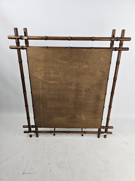 Image 1 of Grande specchio vintage in finto bambù dall'Italia