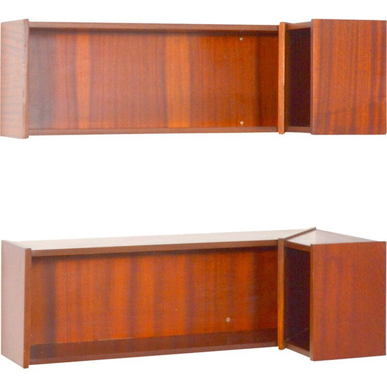 Image 1 of Vintage solid wood corner shelf, 1950
