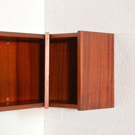Image 1 of Vintage solid wood corner shelf, 1950