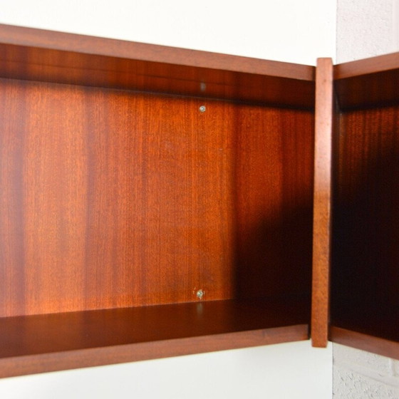 Image 1 of Vintage solid wood corner shelf, 1950