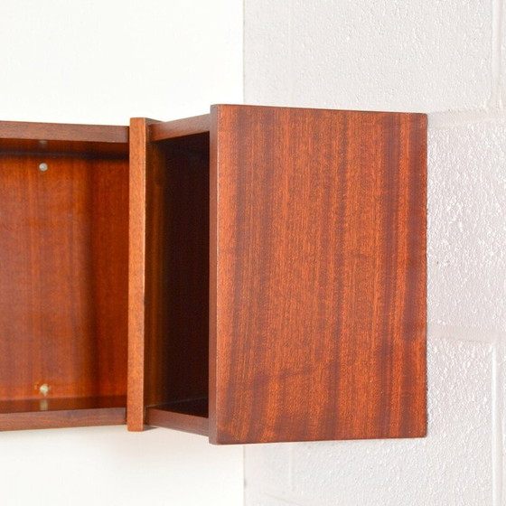 Image 1 of Vintage solid wood corner shelf, 1950