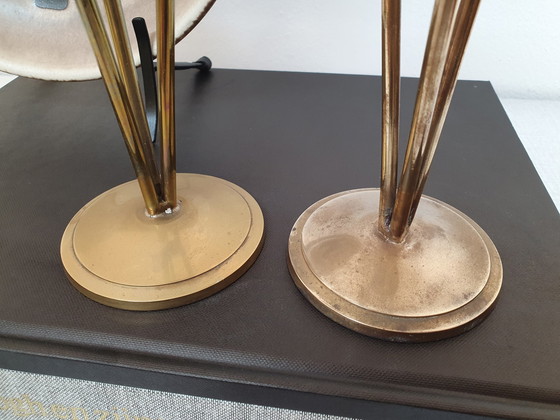 Image 1 of Set Brass Candlestick/Candle Holder 1960s.