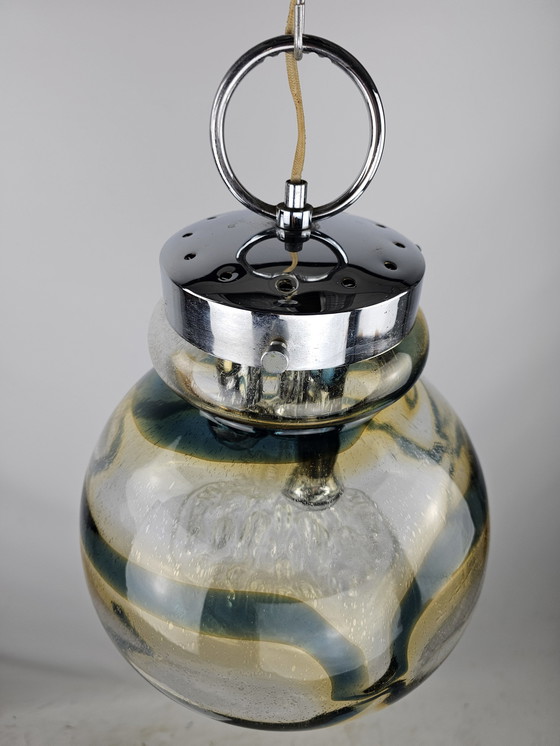 Image 1 of Italian Glass Pendant Lamp