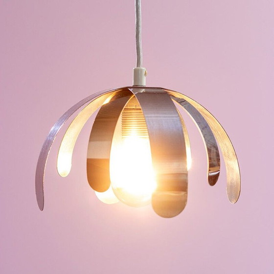 Image 1 of Vintage stainless steel suspension, France 1970