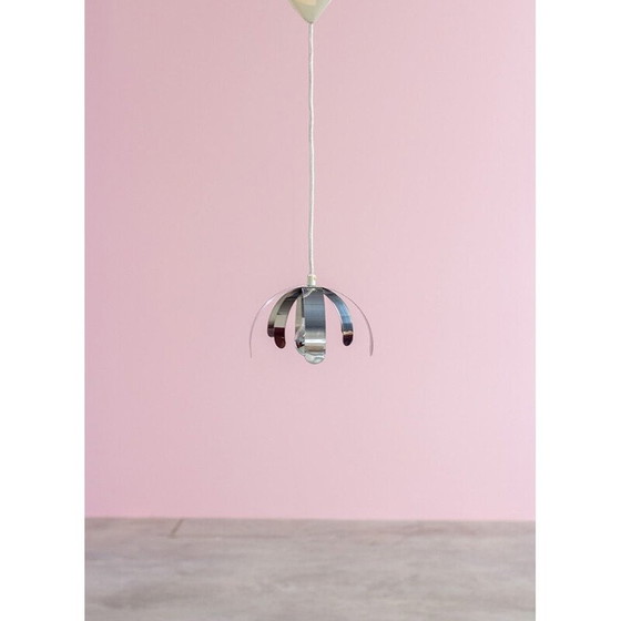 Image 1 of Vintage stainless steel suspension, France 1970