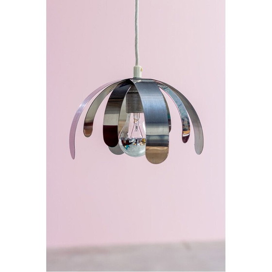 Image 1 of Vintage stainless steel suspension, France 1970