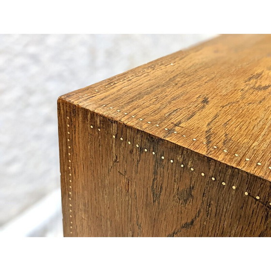 Image 1 of Vintage walnut and brass chest of drawers by André Sornay, 1950s