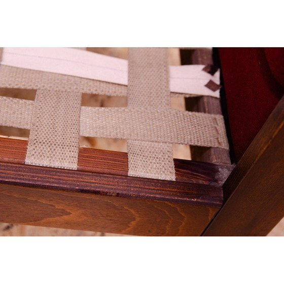 Image 1 of Vintage 3-seater sofa in beech wood, 1970